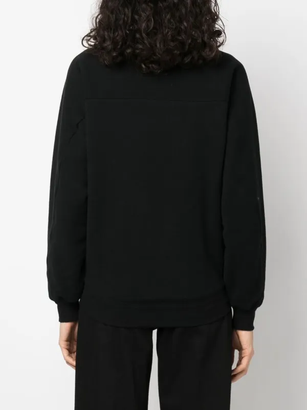 Saint Laurent Embroidered Logo crew-neck Sweatshirt - Farfetch