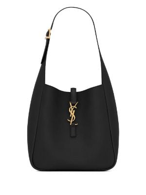 Le 37 Small Leather Bucket Bag in Black - Saint Laurent