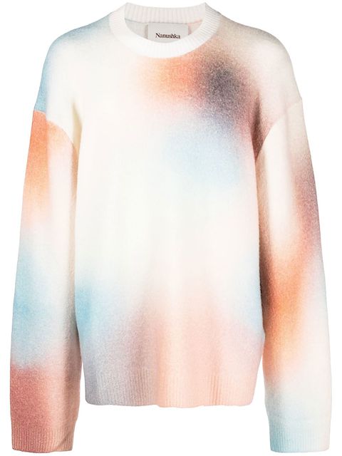 Nanushka Jetse Sweatshirt mit Batikmuster