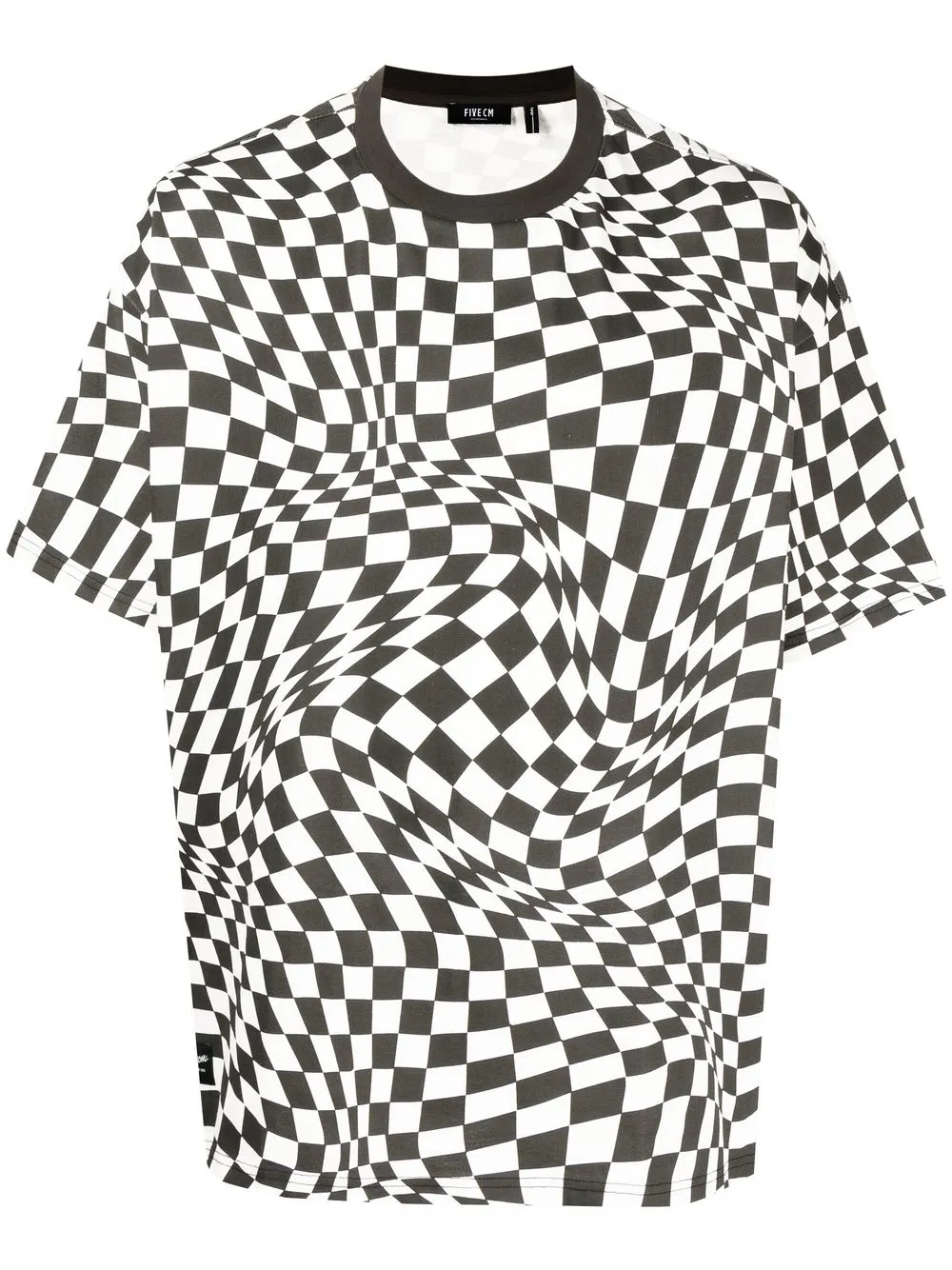 FIVE CM playera con ilusión óptica - Negro