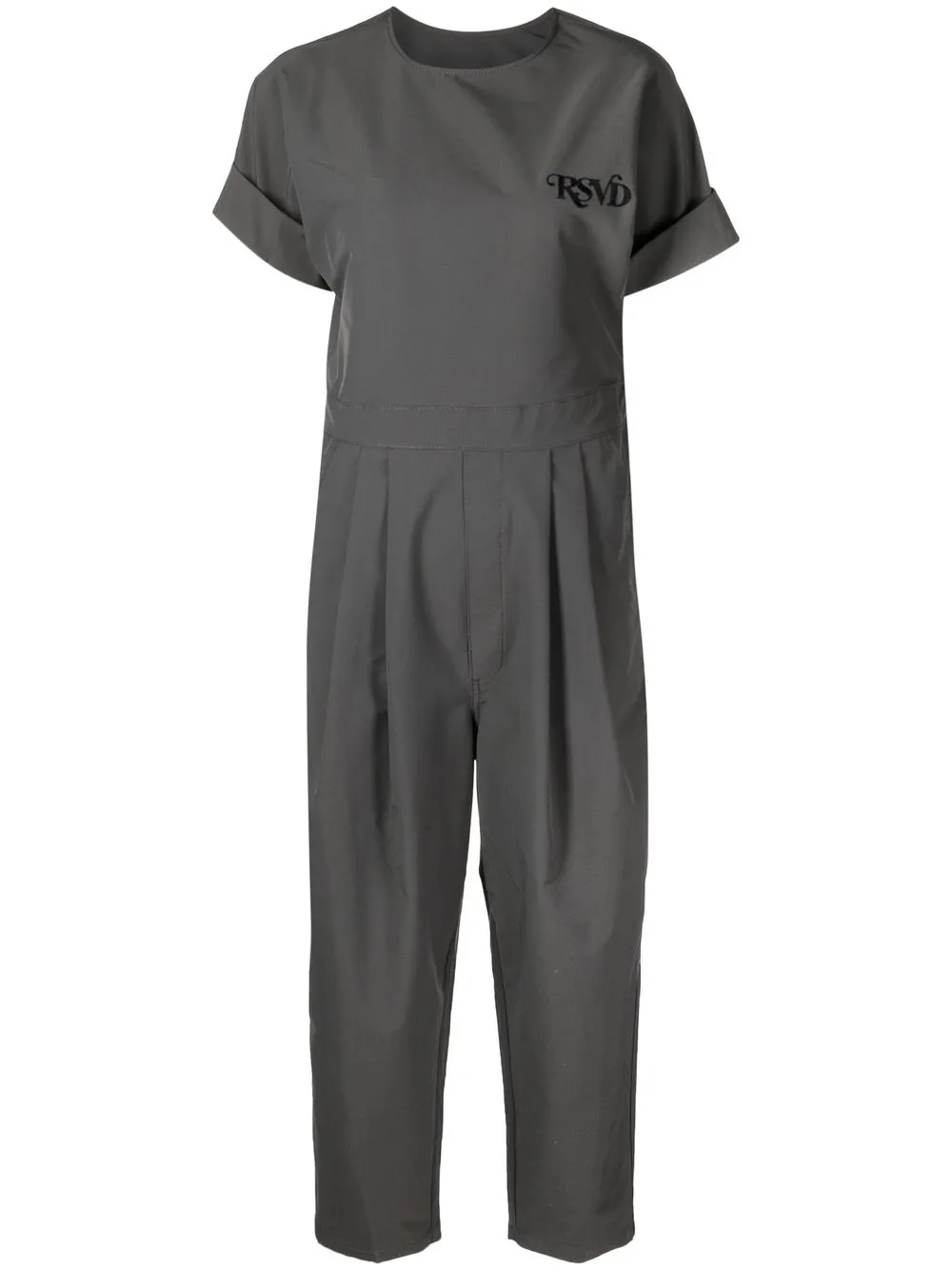 izzue logo-embroidered jumpsuit - Green