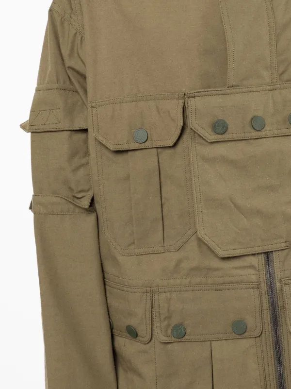 White Mountaineering multi pocket Military Jacket Farfetch