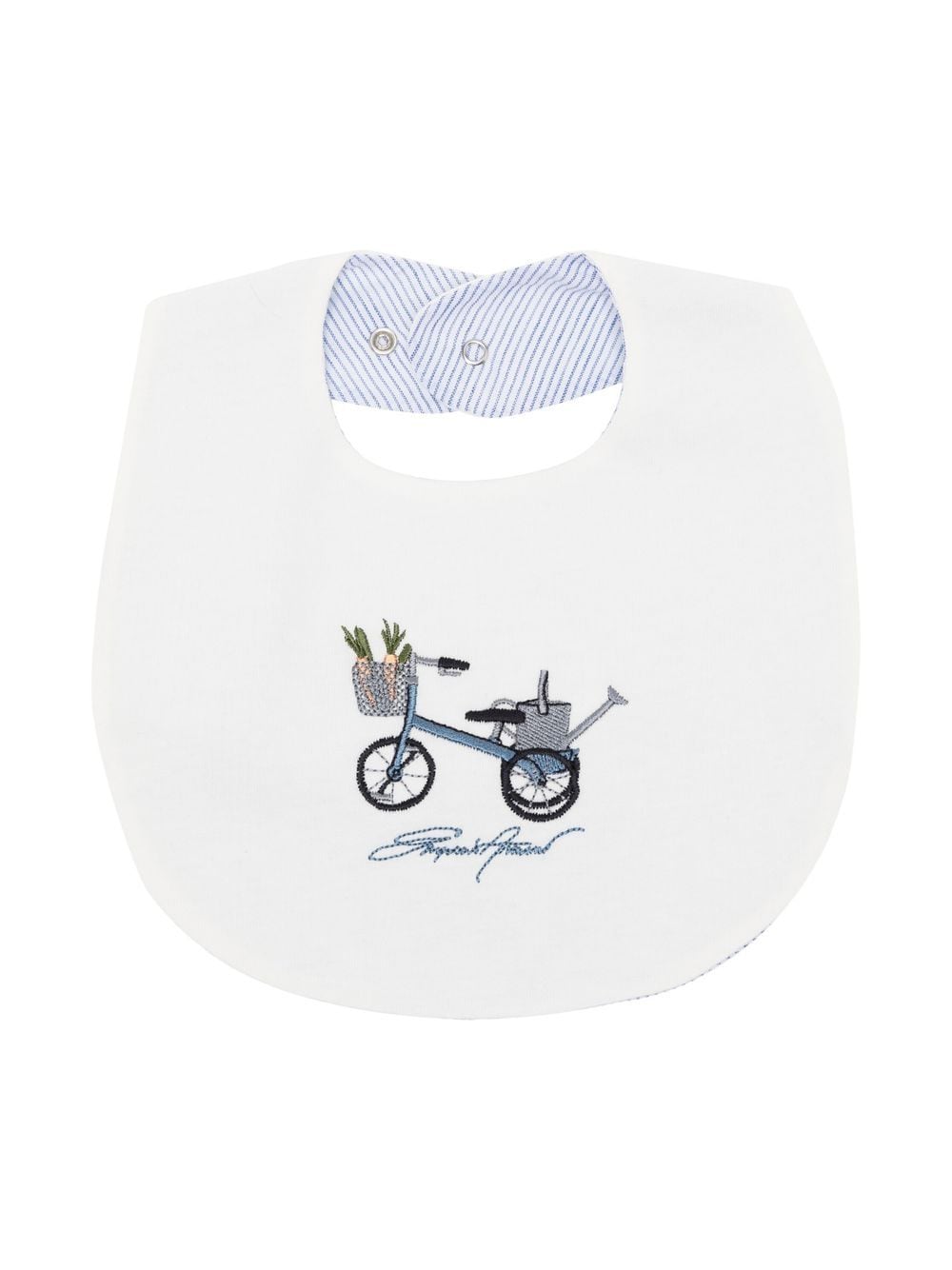 Emporio Armani Kids bicycle-embroidered Bib - Farfetch