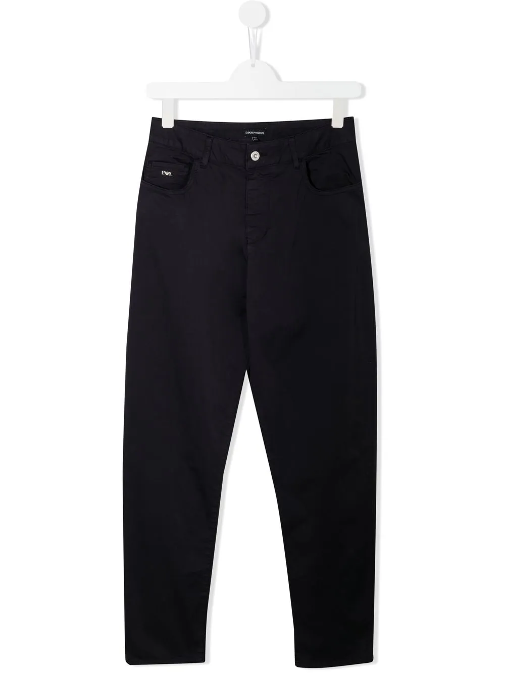 

Emporio Armani Kids pantalones tapered con tiro alto - Azul