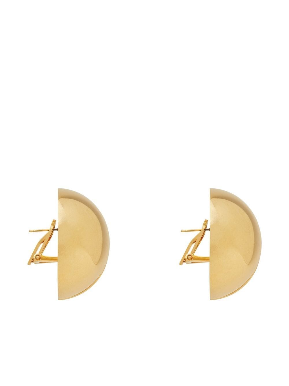Image 2 of Saint Laurent slit-detail sphere earrings