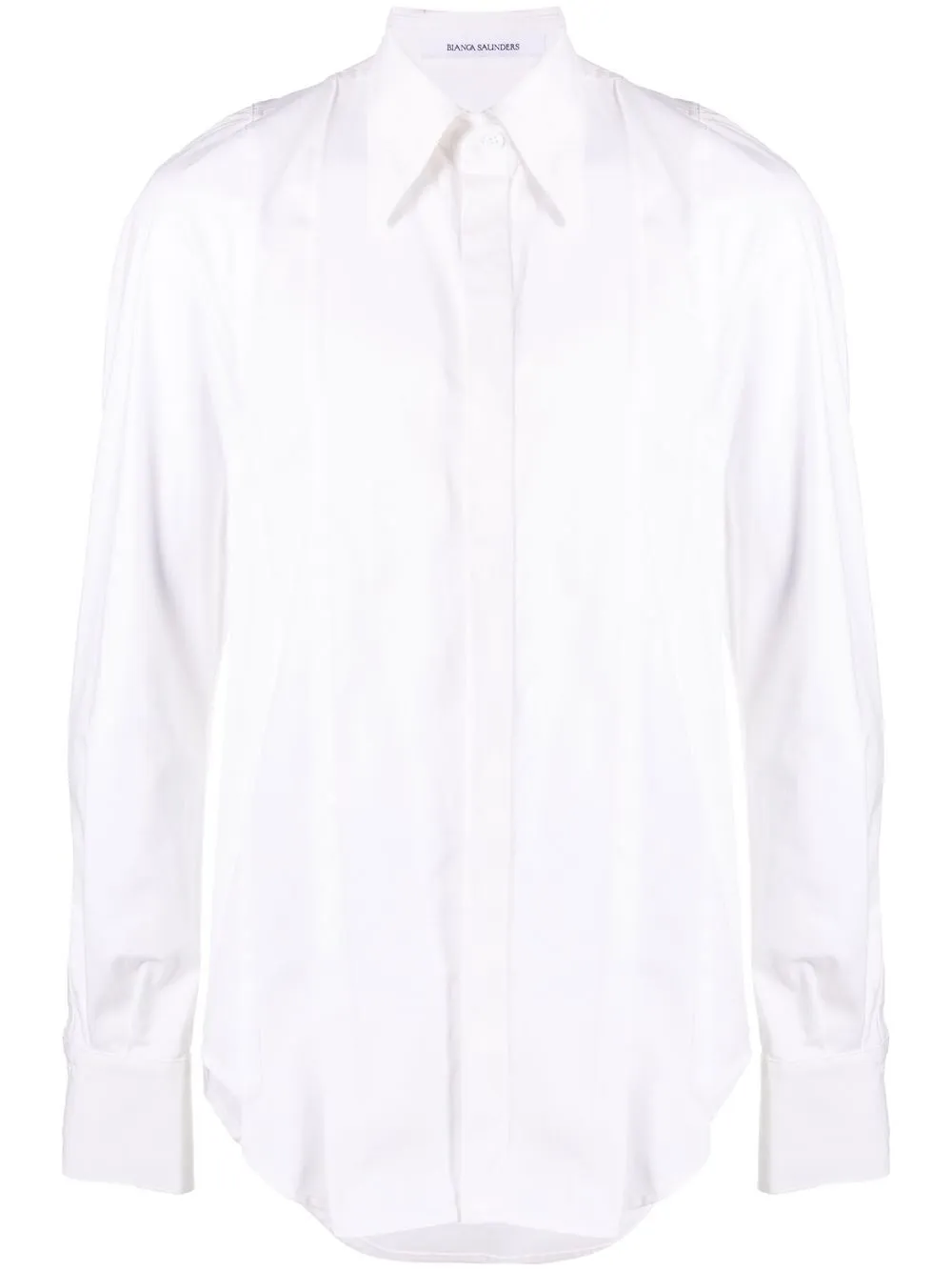 

Bianca Saunders pointed flat collar shirt - White