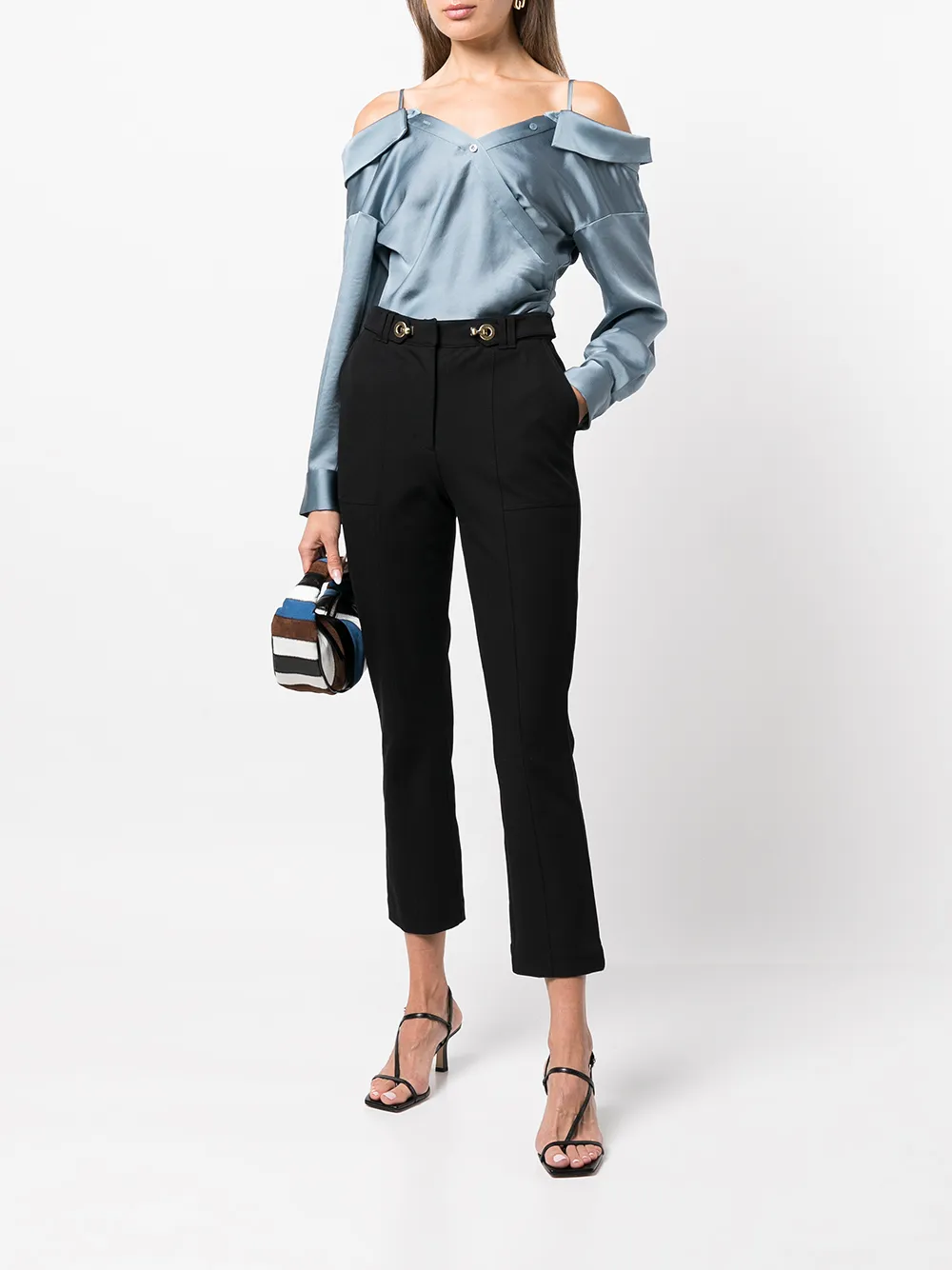 Simkhai Off-shoulder top - Blauw