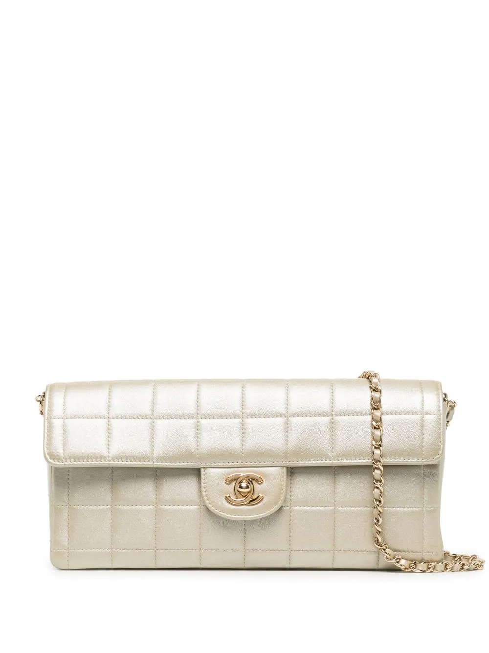 

CHANEL Pre-Owned bolsa de hombro Choco Barra 2002 - Dorado