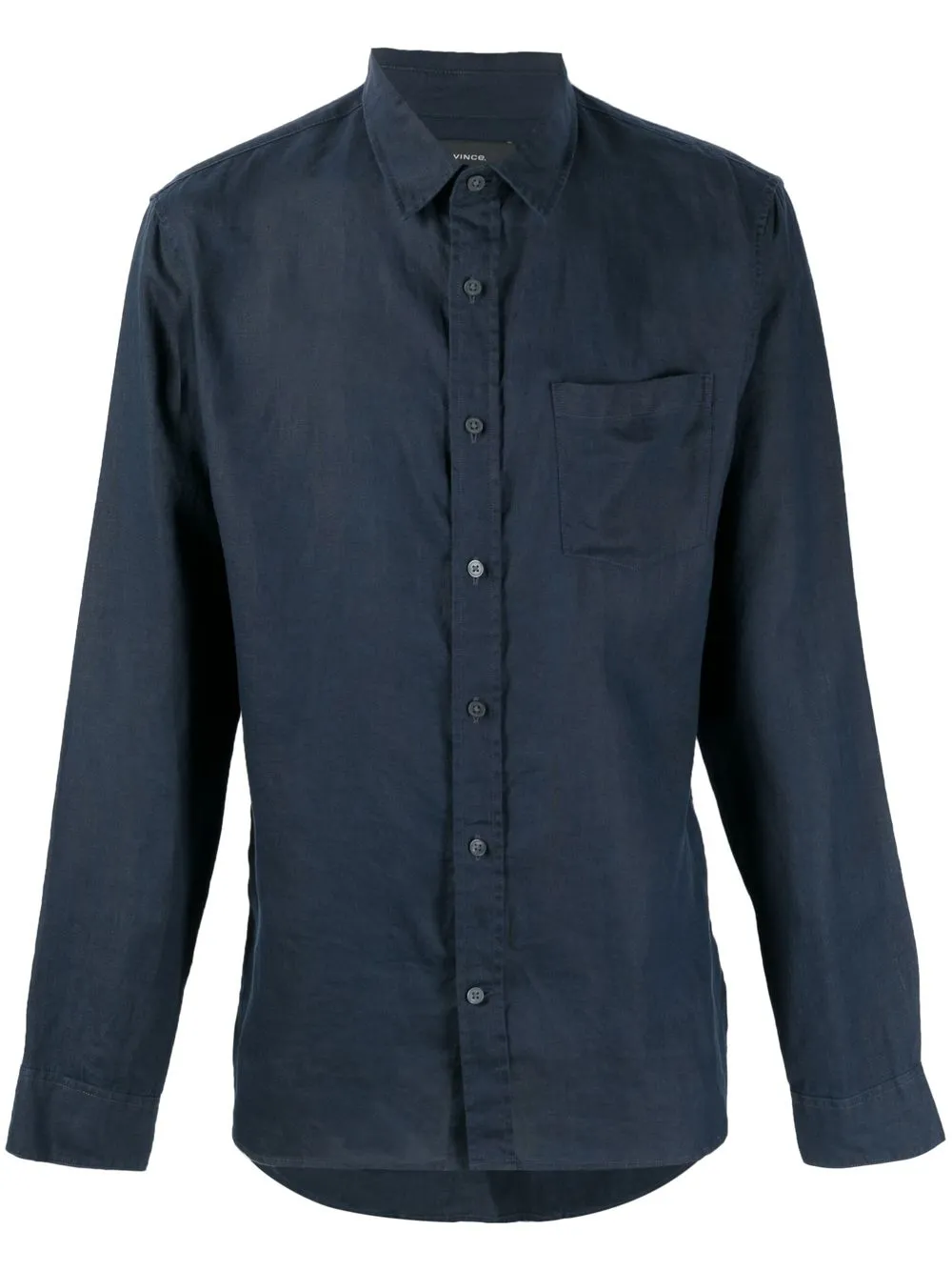 

Vince linen long-sleeve shirt - Blue