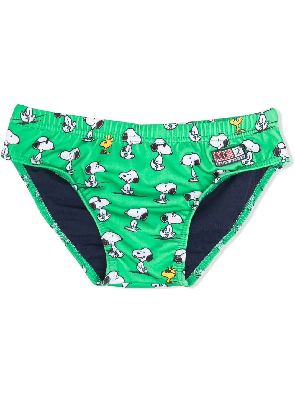 

MC2 Saint Barth Kids Billy Snoopy print swim trunks - Green