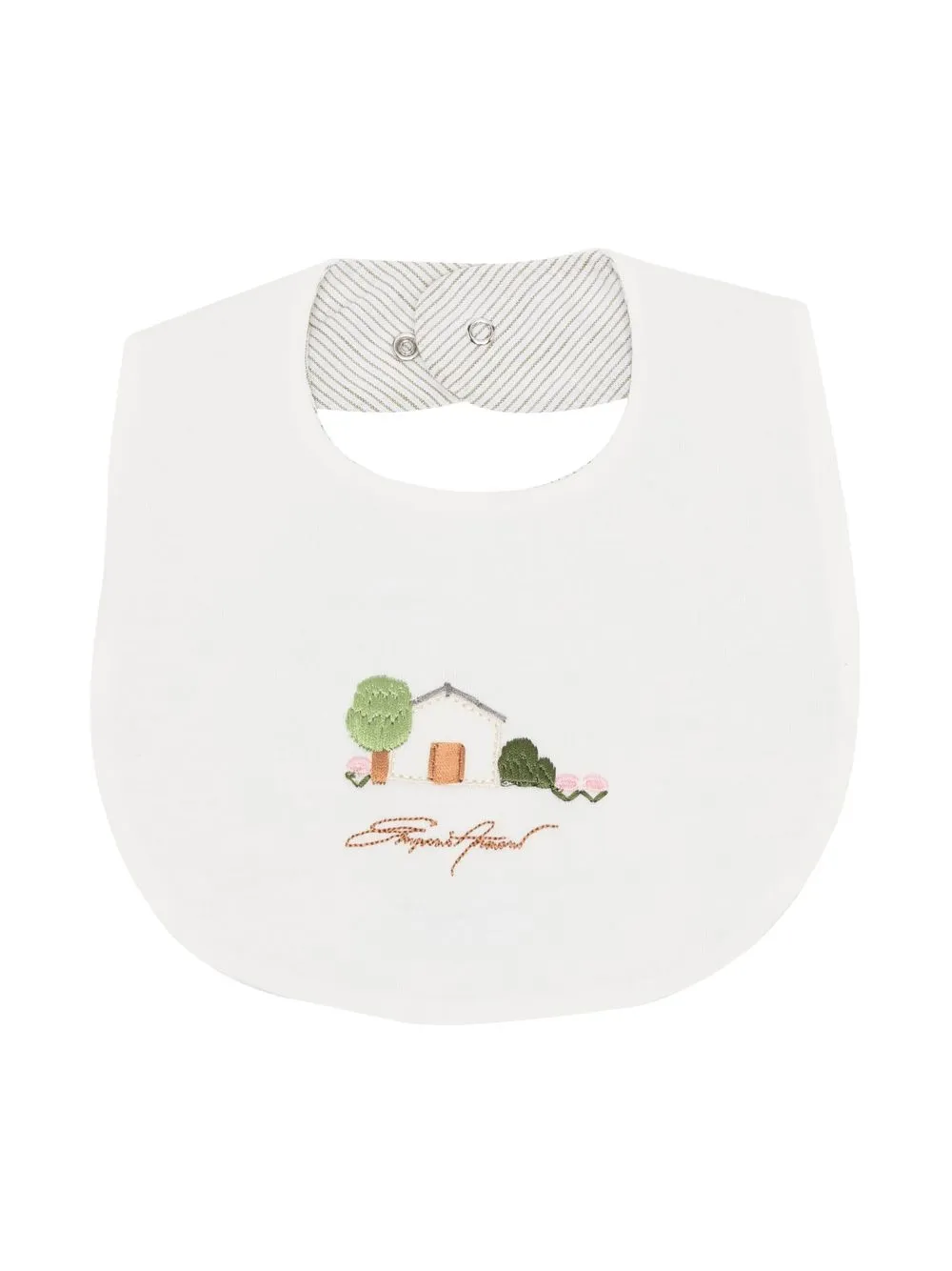 

Emporio Armani Kids logo-print bib - White