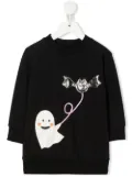 WAUW CAPOW by BANGBANG Happy Ghost sweatshirt dress - Black