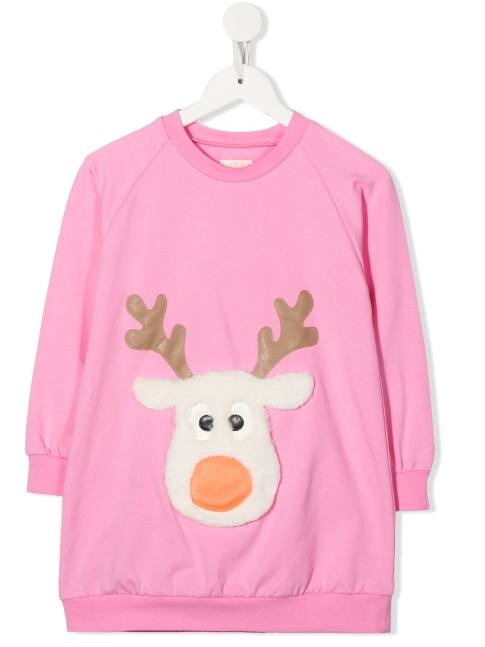 Shop Wauw Capow By Bangbang Jingle Sweater Dress In Pink