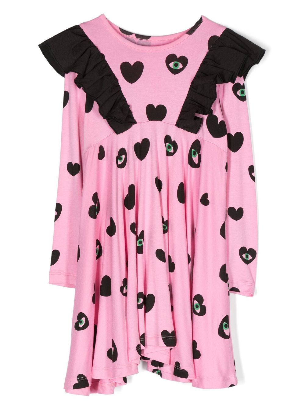 Shop Wauw Capow By Bangbang Maya Heart-print Dress In Pink