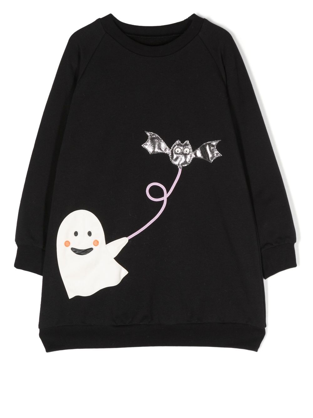 WAUW CAPOW by BANGBANG Happy Ghost cotton jumper dress - Grey