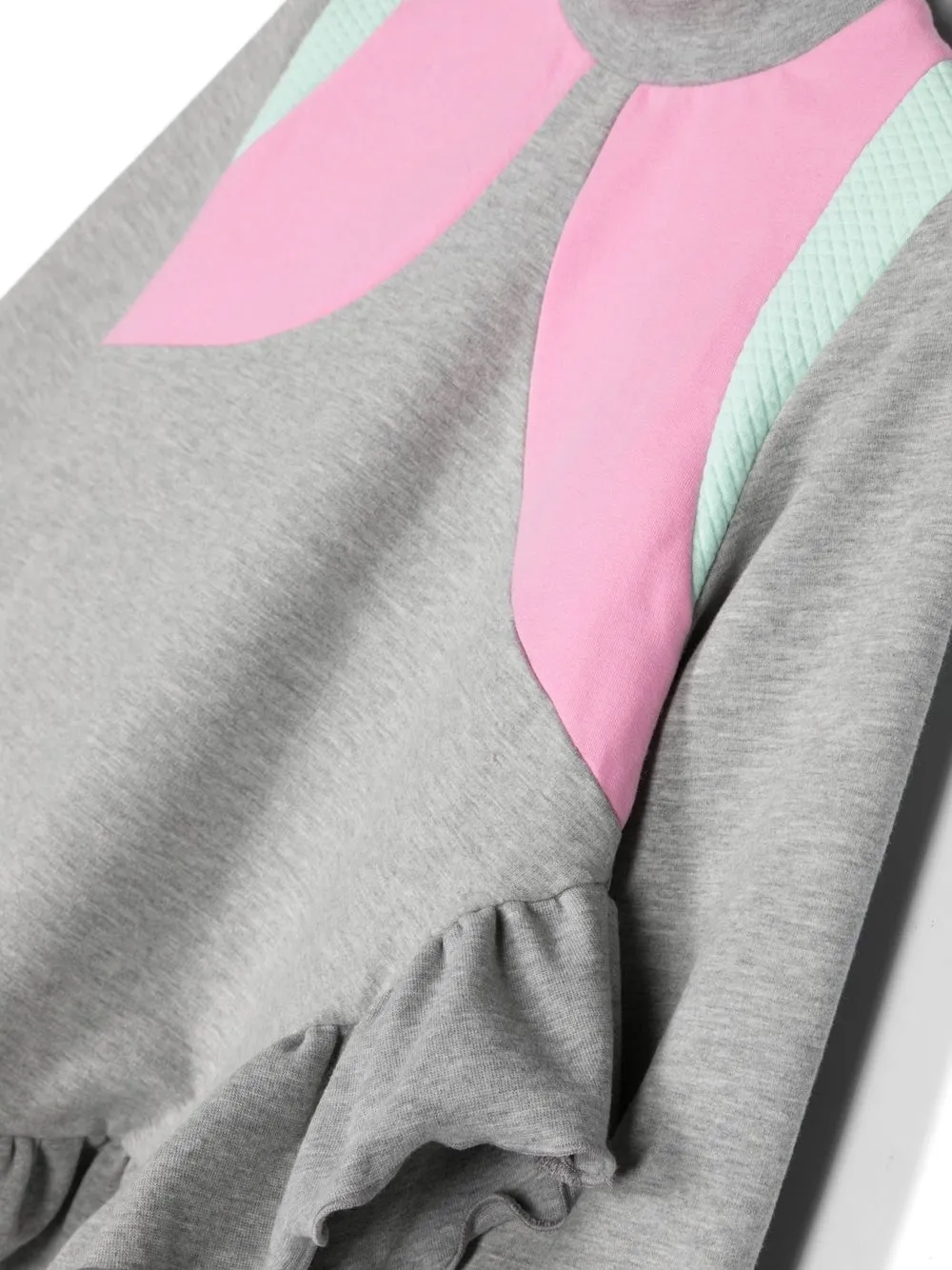 Shop Wauw Capow By Bangbang Willa Colour-block Sweatshirt In Grau