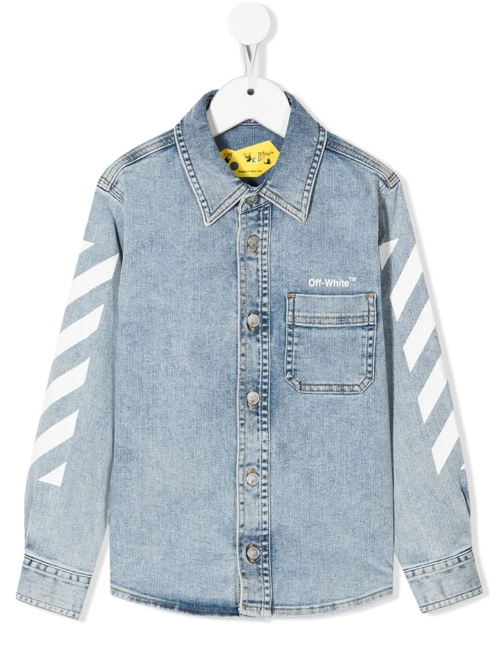 

Off-White Kids camisa de mezclilla - Azul