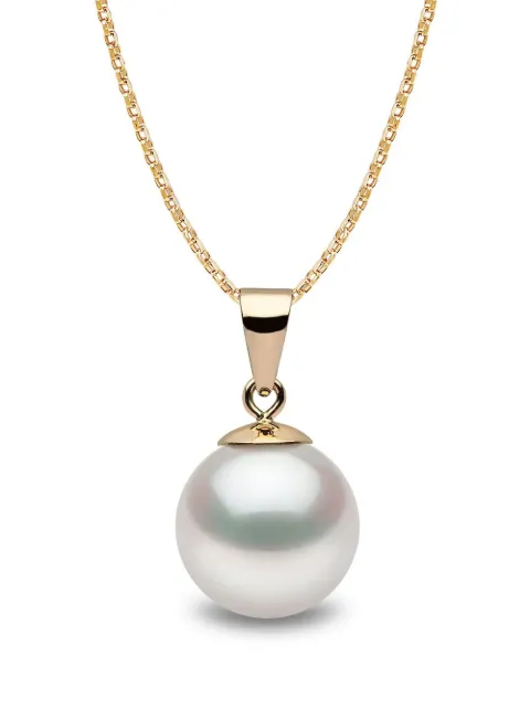 Yoko London 18kt yellow gold Classic 9mm South Sea pearl pendant necklace