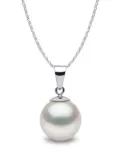 Yoko London 18kt white gold Classic 9mm South Sea pearl pendant necklace - Silver