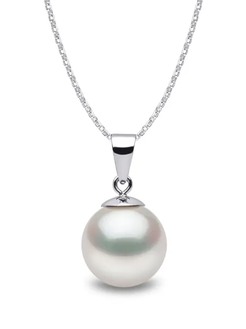 Yoko London 18kt white gold Classic 9mm South Sea pearl pendant necklace