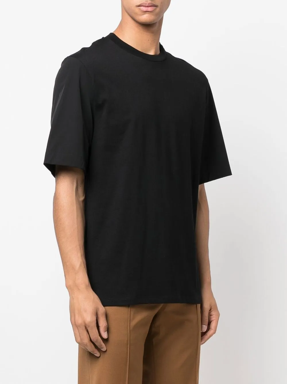  Neil Barrett T Shirt Mit Rundhalsausschnitt   Schwarz 