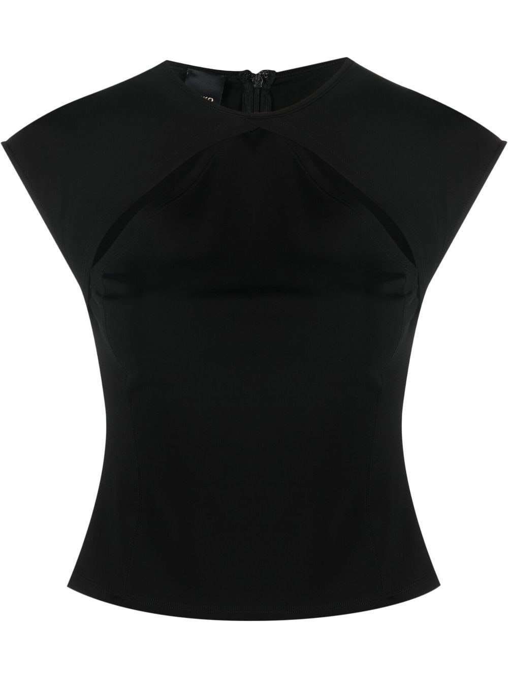 

PINKO top con detalle de aberturas - Negro