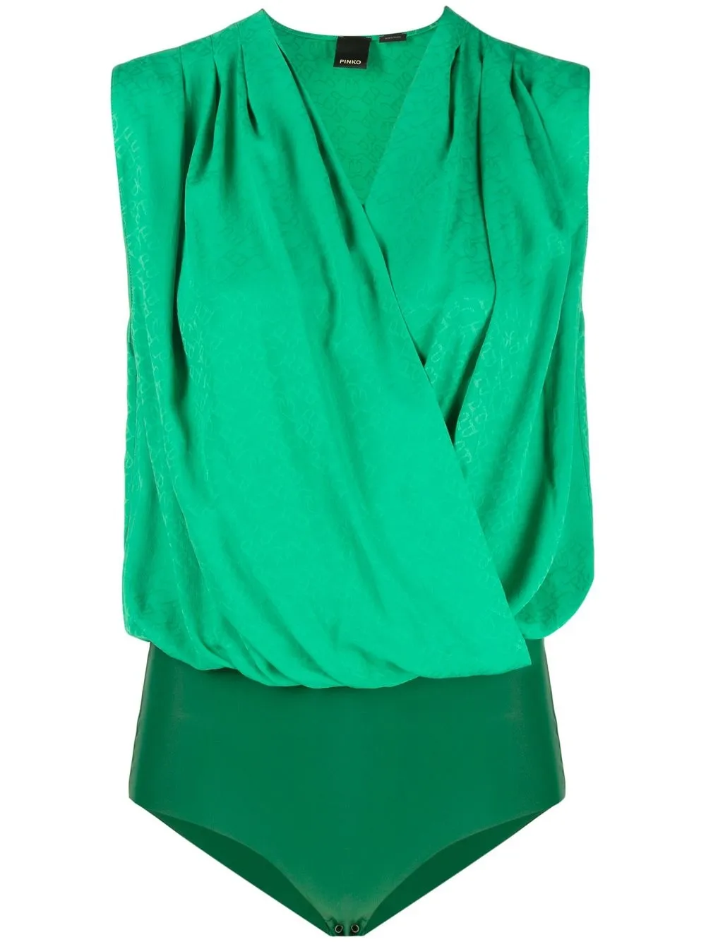 

PINKO body con tiras cruzadas - Verde