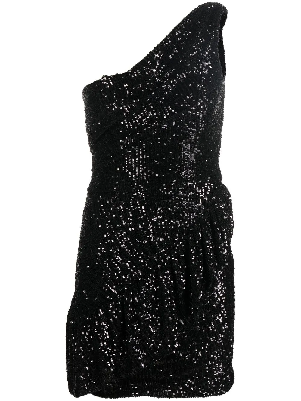 

IRO sequinned one-shoulder minidress - Black