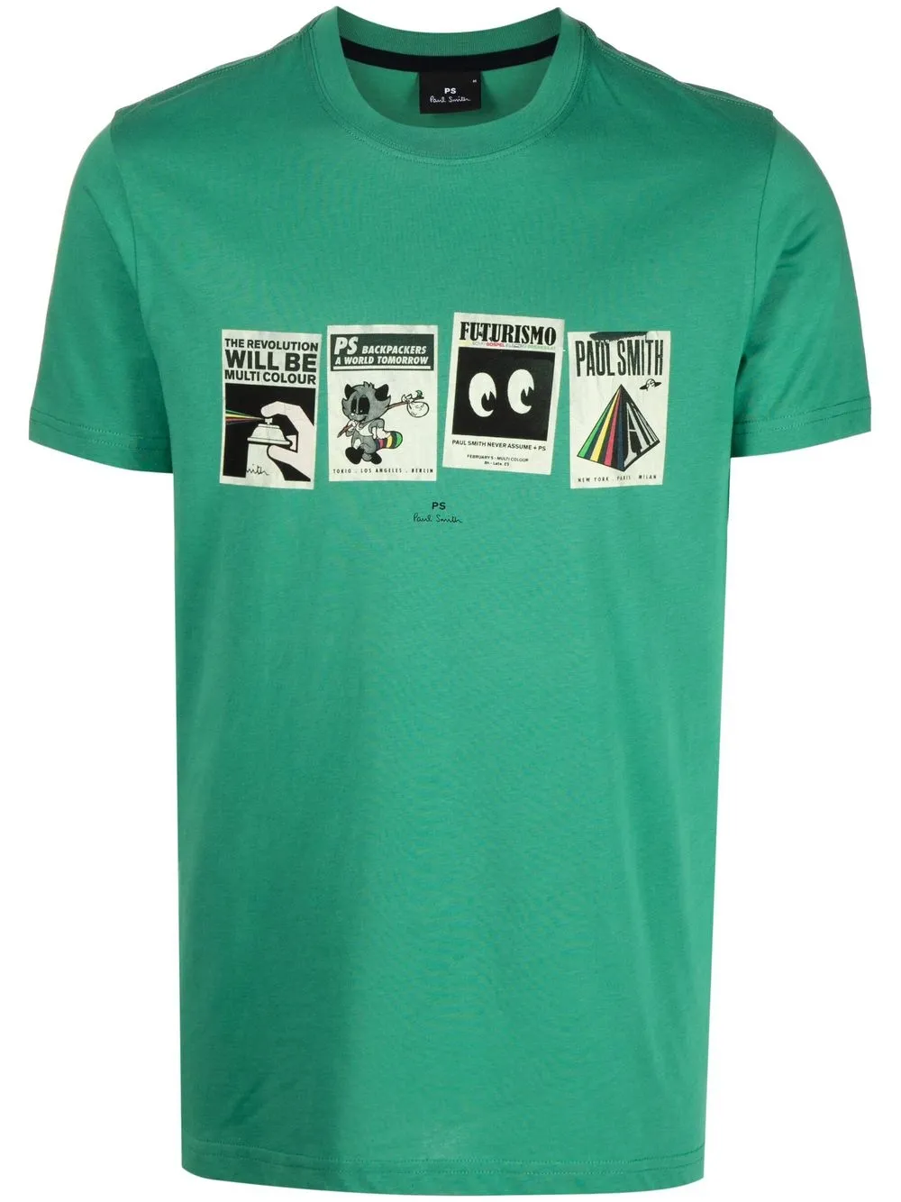 

PS Paul Smith playera Futurismo con estampado gráfico - Verde
