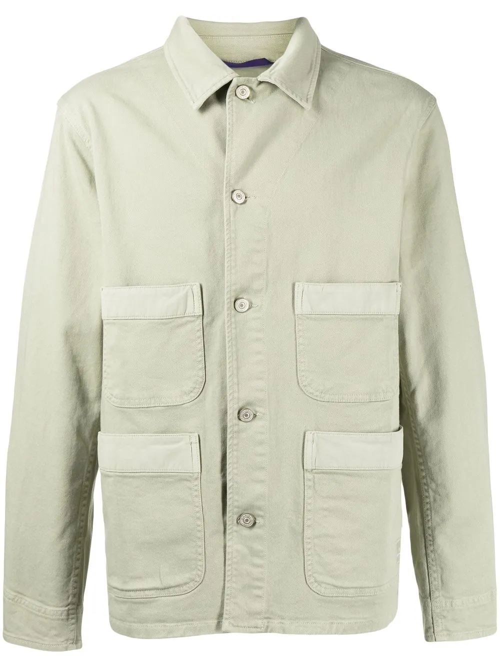 

PS Paul Smith patch-pocket button-up jacket - Green