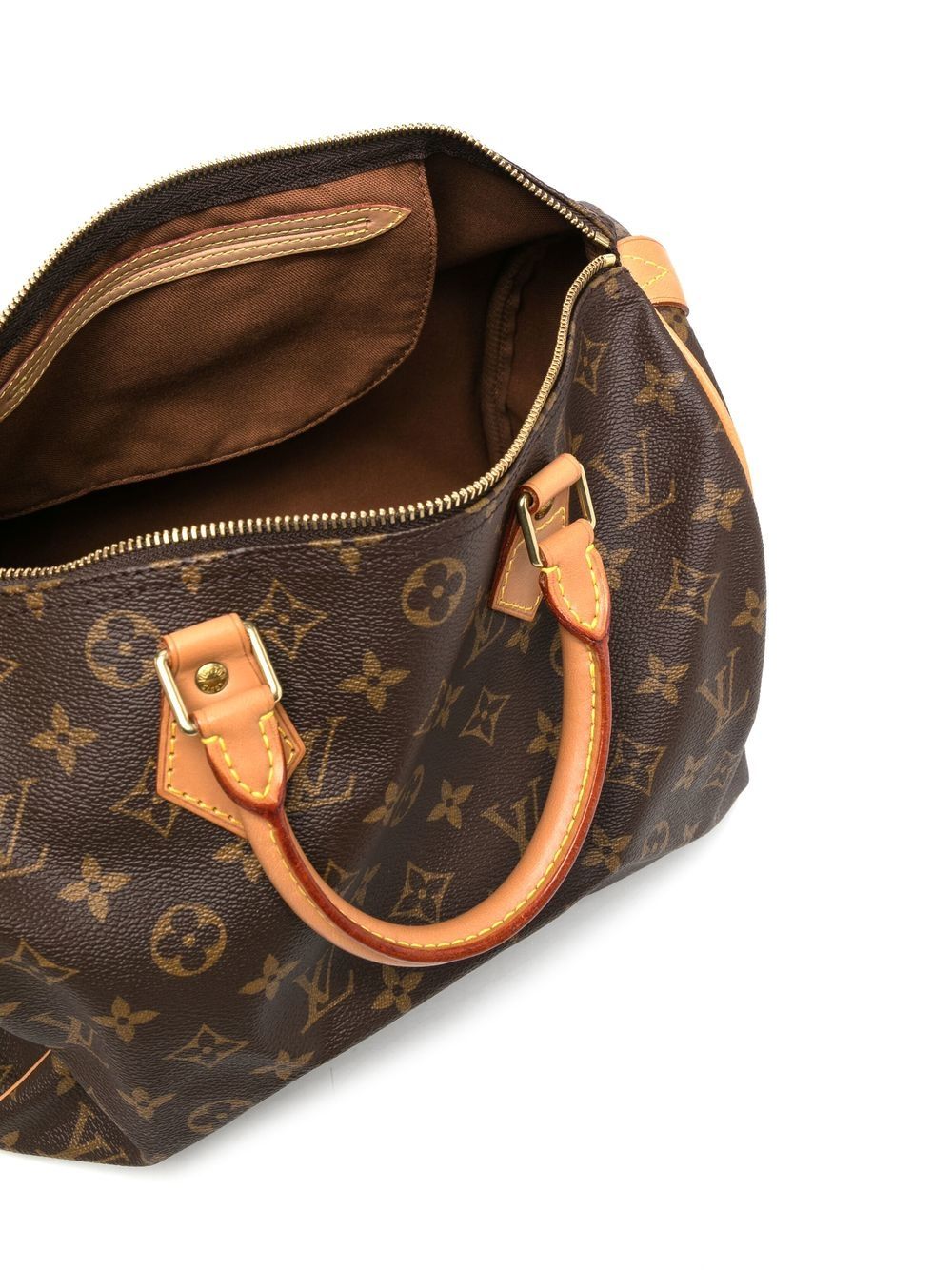 Louis+Vuitton+Speedy+Shoulder+Bag+30+Brown+Canvas for sale online