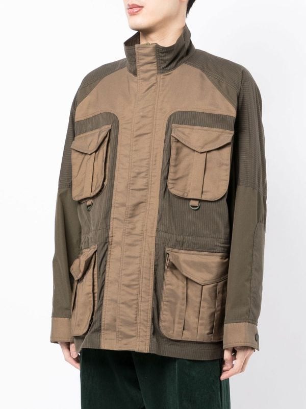 White Mountaineering Panelled cargo-pocket Jacket - Farfetch