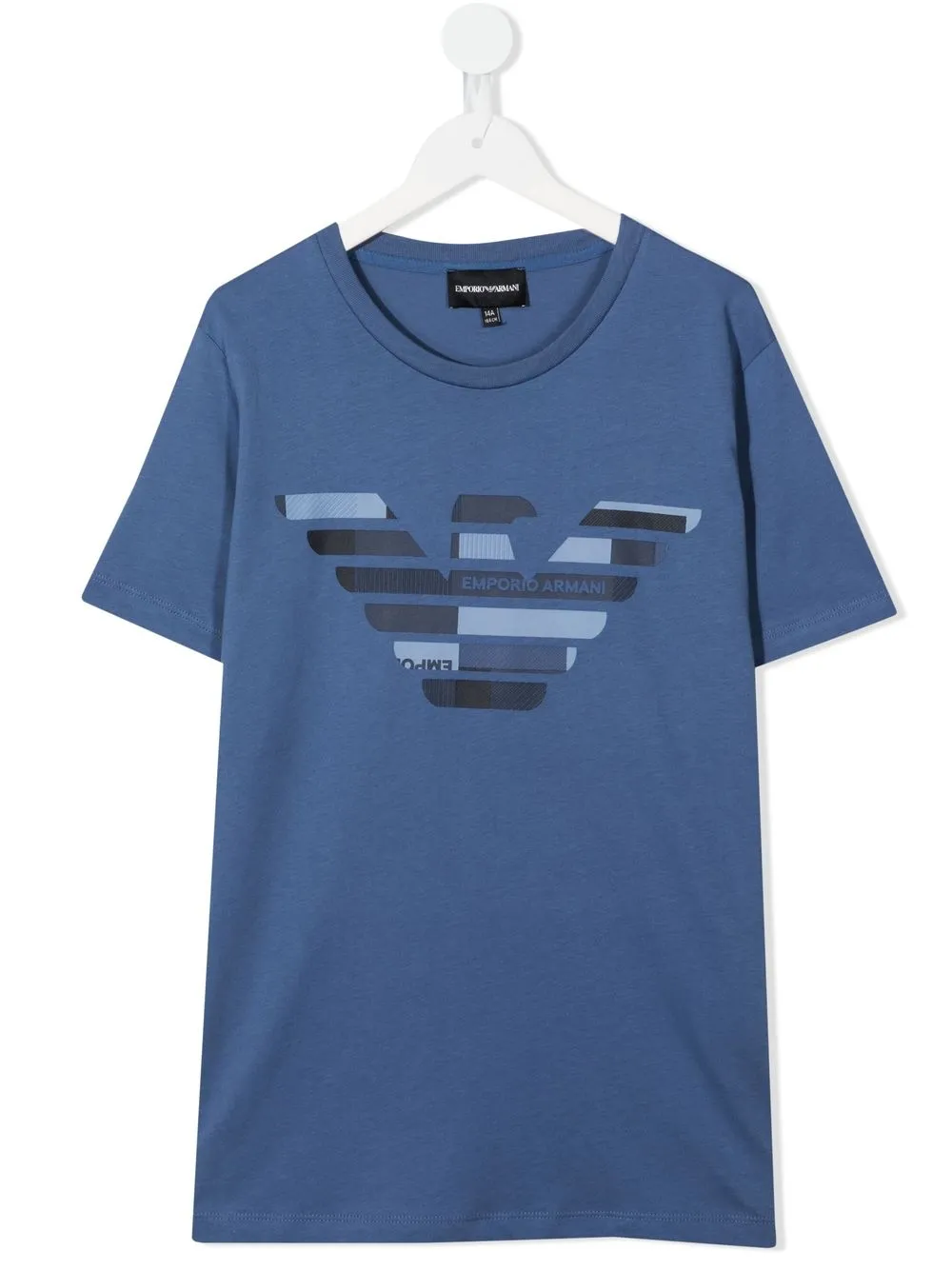 

Emporio Armani Kids playera con logo estampado - Azul