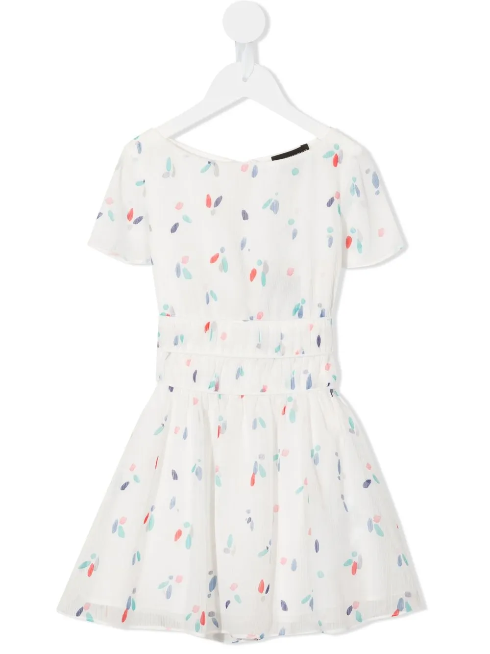 

Emporio Armani Kids vestido con estampado floral - Blanco