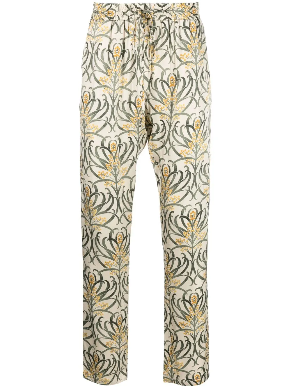 

MOUTY floral-print tapered trousers - Neutrals