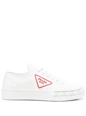 prada thick sole white trainers