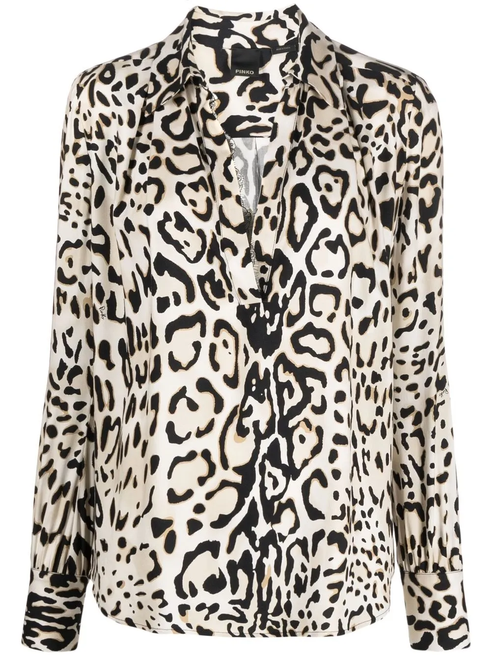 

PINKO blusa con estampado de leopardo - Neutro