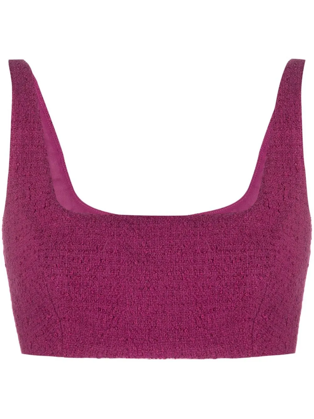 

PINKO tweed cropped tank top - Purple