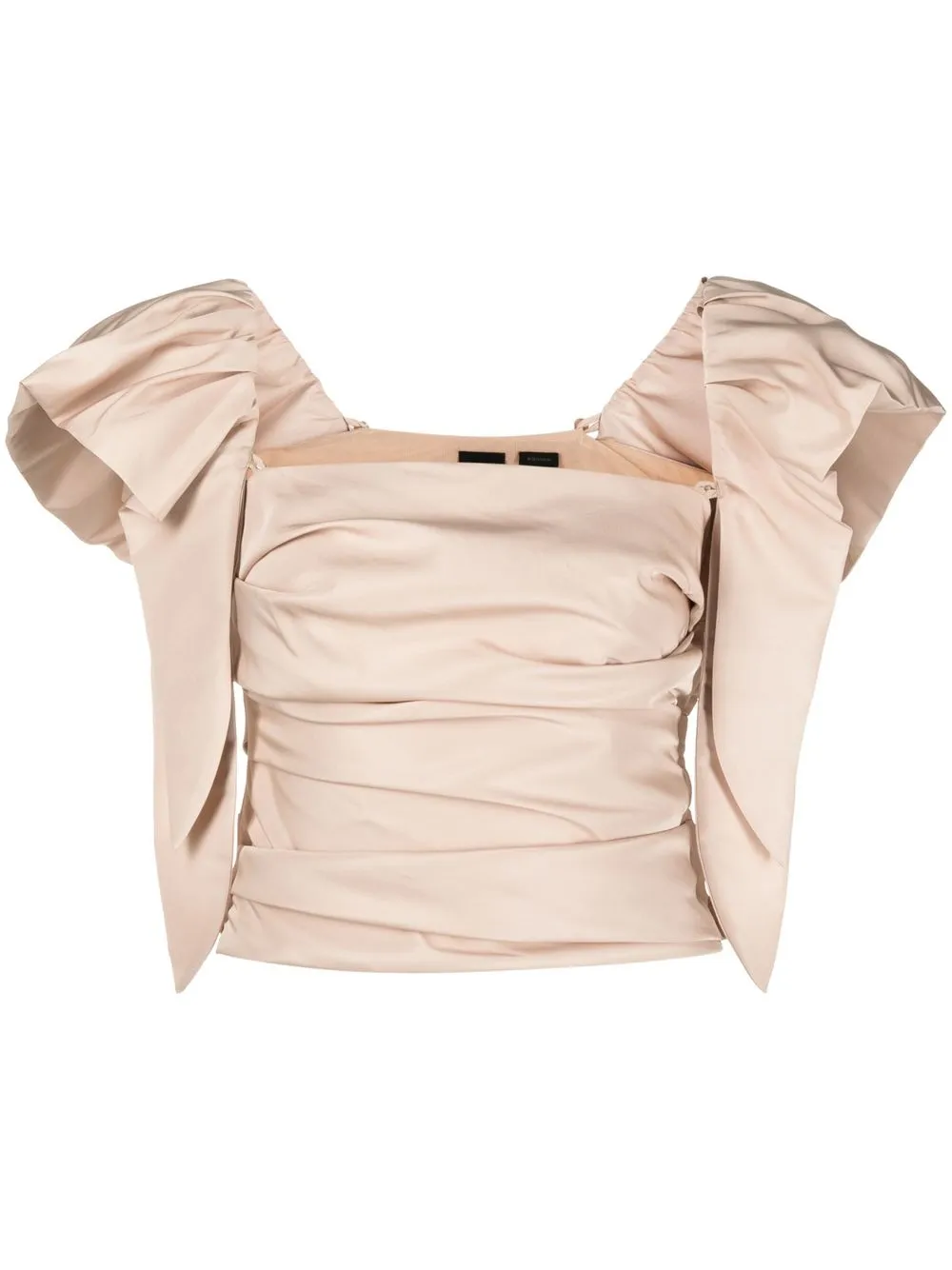 

PINKO puff-sleeve ruched top