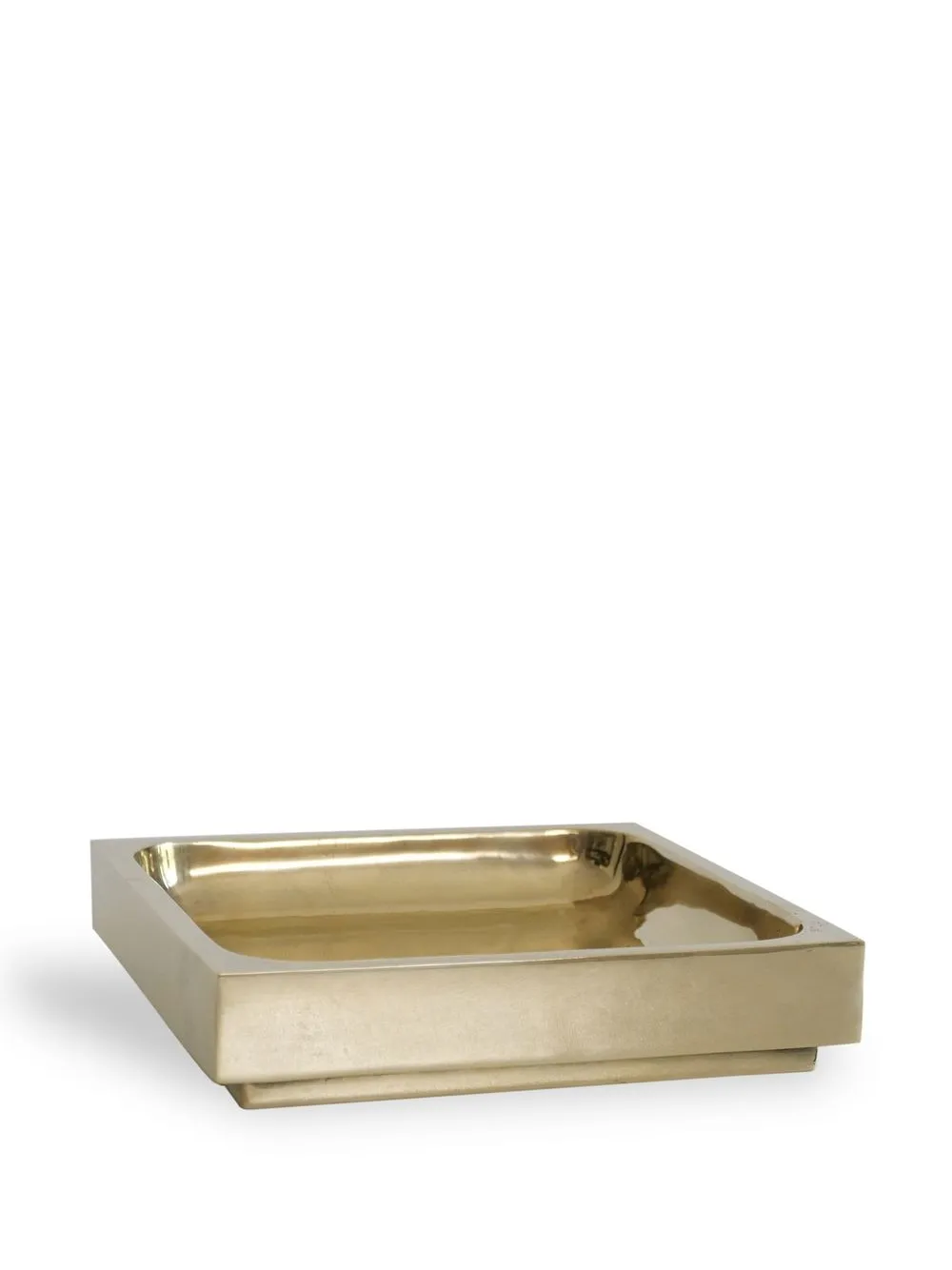 Shop Michaël Verheyden Small Square Tray In Brown