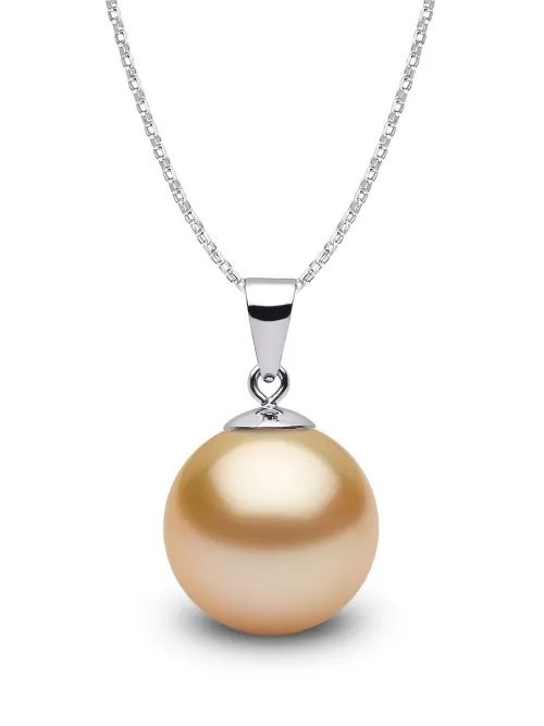 Collier Classic 11 mm en or blanc 18ct à pendentif en perle de mer du sud - Yoko London - Modalova