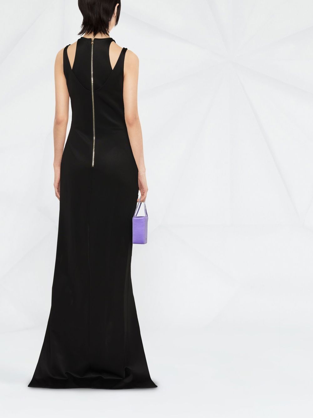 Balmain sleeveless layered long dress Women