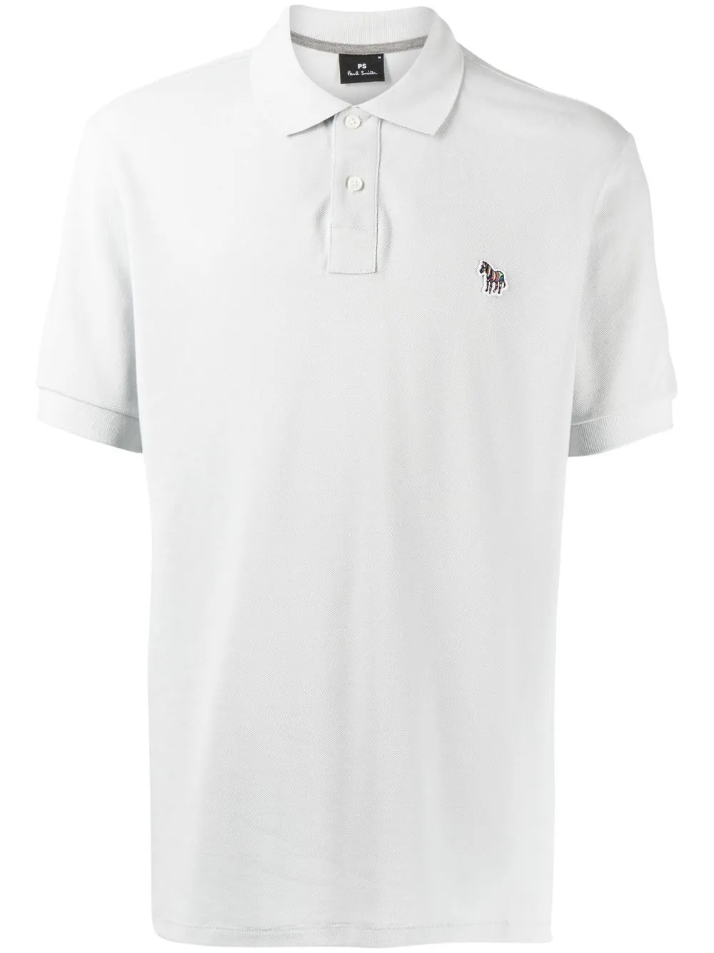 

PS Paul Smith embroidered-logo cotton polo shirt - Grey