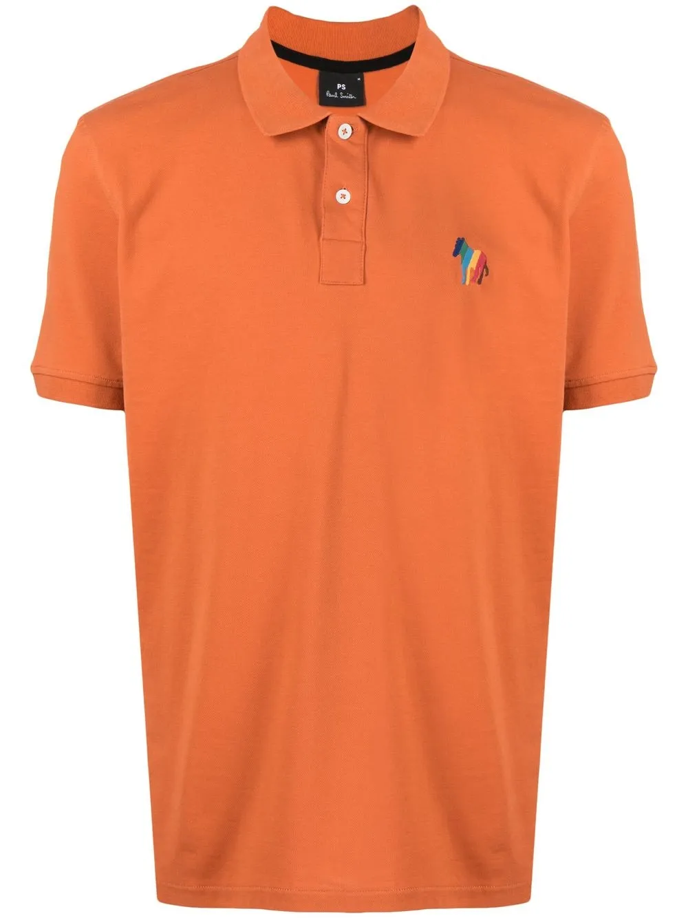 

PS Paul Smith playera tipo polo con logo bordado - Naranja