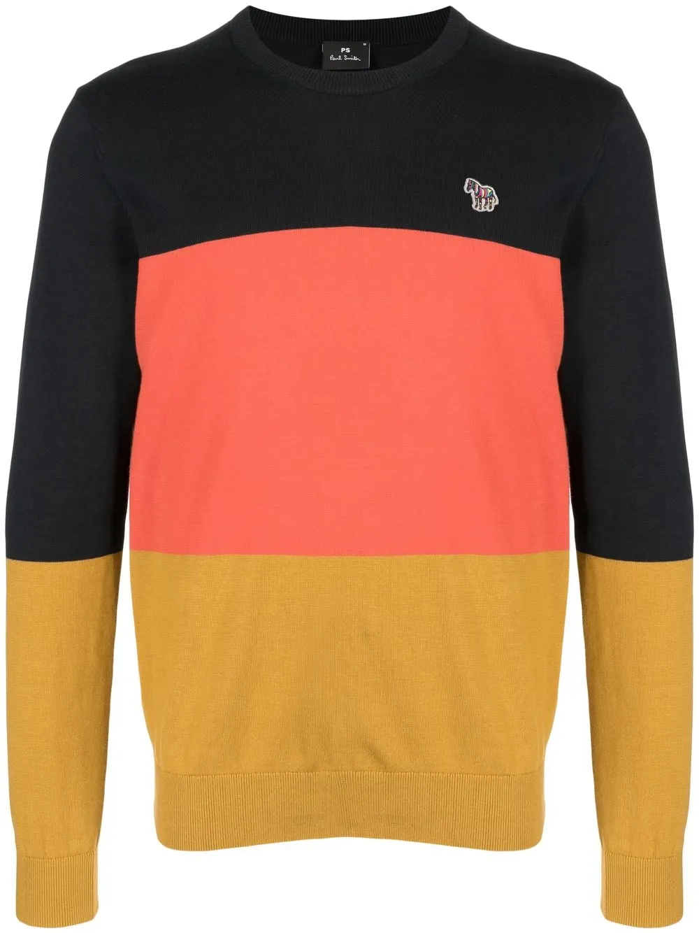 

PS Paul Smith embroidered-logo striped jumper - Multicolour