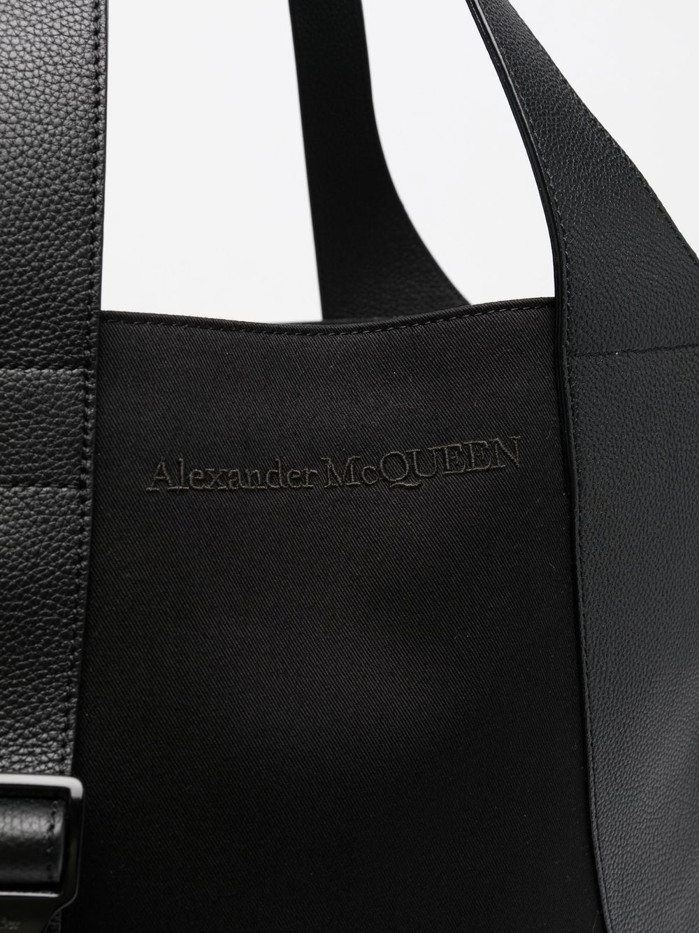 Alexander McQueen Harness Medium Tote Bag | Black | FARFETCH UK