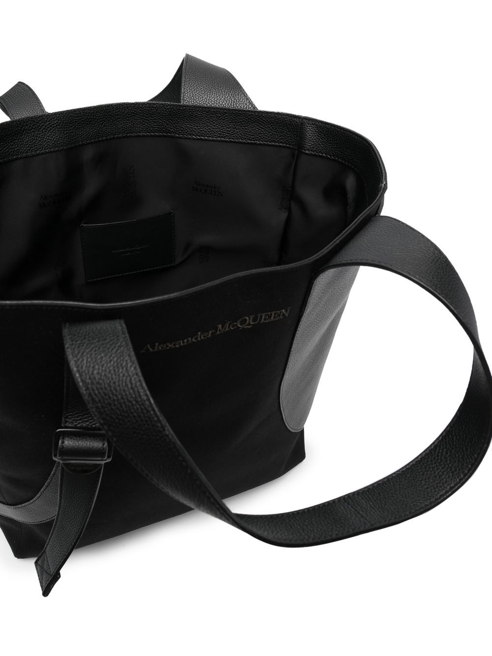 Alexander McQueen Harness Medium Tote Bag | Black | FARFETCH UK