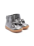 Camper Kids metallic leather boots - Silver