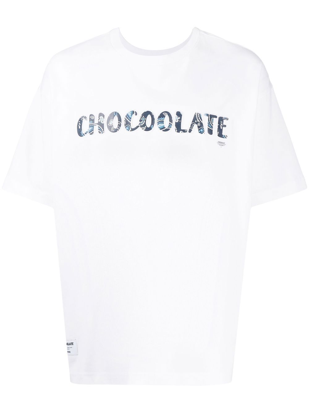 Chocoolate Logo-print Cotton T-shirt In Weiss