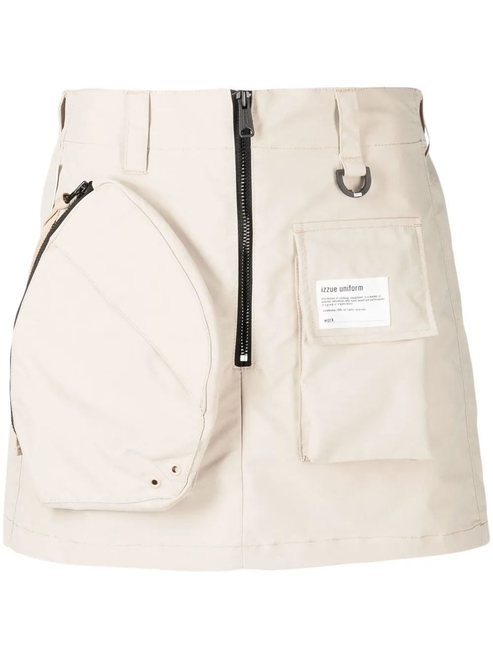 

izzue zipped cargo shorts - Brown